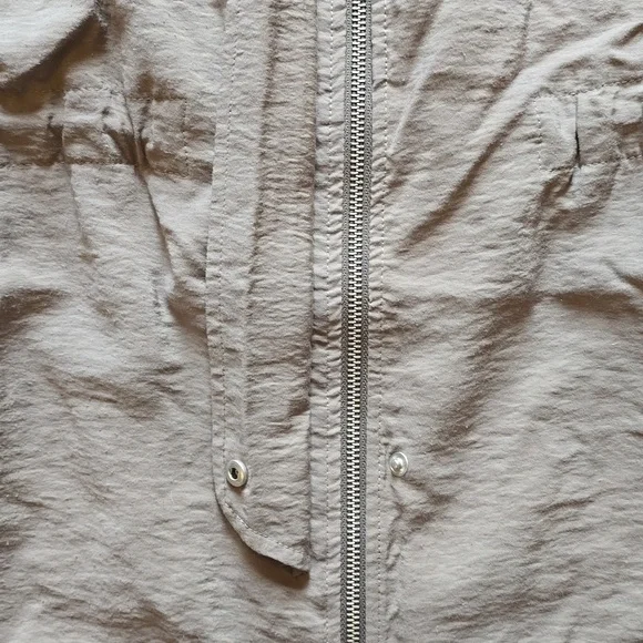 AllSaints, Calla Fishtail Parka Jacket Coat, Gray, EUC, Women's M - Picture 8 of 16